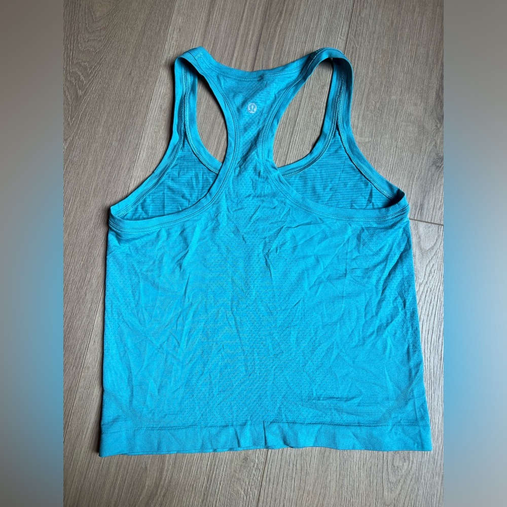 Teal Racerback Tank Top - Picture 2 of 3